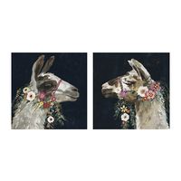 Lovely Llama Canvas Art Prints, Set of 2