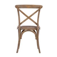 French Country X-Back Dining Chairs, Set of 2