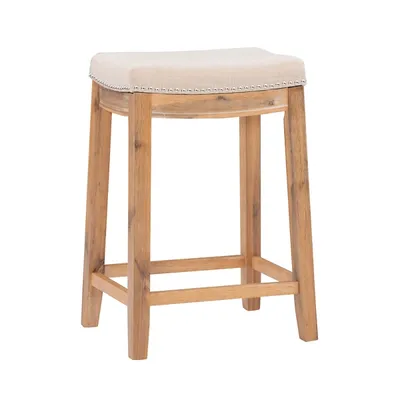 Riverdale Acacia Wood Counter Stool