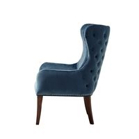 Blue Ivey Button Tufted Accent Chair