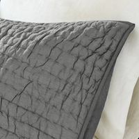 Gray Serene Quilted 3-pc. Queen Coverlet Set