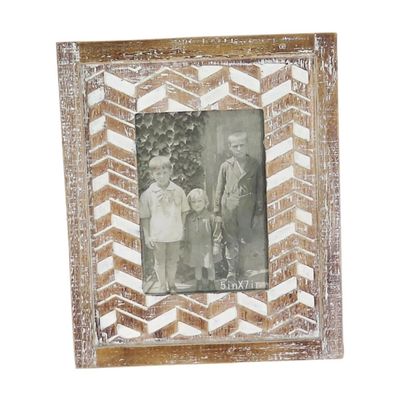 Carved Etched Pattern Picture Frame, 5x7
