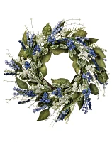 Lavender, Thistle, and Astilbe Wreath