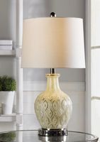 Painted Mercury Glass Table Lamp