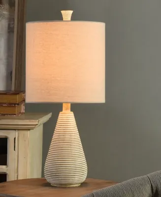 Textured Stripe Accent Table Lamp