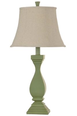 French Green Classic Table Lamp