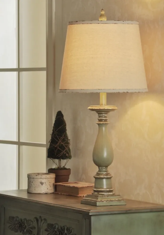 Green French Country Table Lamp