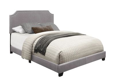 Gray Upholstered Channing King Bed