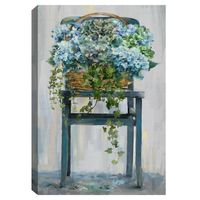 Farmhouse Hydrangeas Canvas Art Print