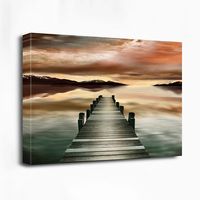 Sunset Jetty Giclee Canvas Art Print