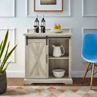 White Oak Sliding Barn Door Cabinet