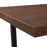 Mahogany Distressed Solid Wood Dining Table