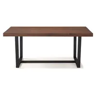 Mahogany Distressed Solid Wood Dining Table