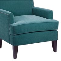Blue Carlton Accent Chair with Nailhead Trim