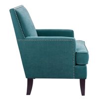 Blue Carlton Accent Chair with Nailhead Trim