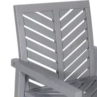 Gray Wash Acacia Wood Chevron 3-pc. Patio Set