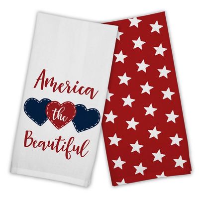America the Beautiful Kitchen Towels, Set of 2