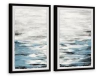 Reflective Sea Framed Art Prints, Set of 2