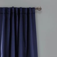 Navy Back Tab Blackout Curtain Panel Set, 63 in.