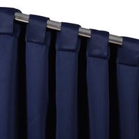 Navy Back Tab Blackout Curtain Panel Set, 63 in.