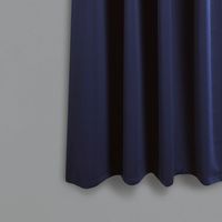 Navy Back Tab Blackout Curtain Panel Set, 63 in.