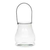 Clear Glass Lantern, 10.5 in.