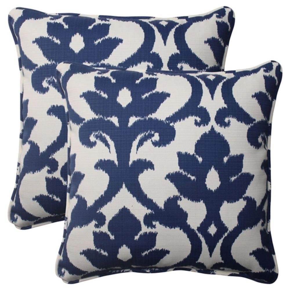 Kirkland's Navy Bosco Outdoor Pillows, Set of 2