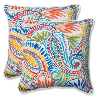 Multicolor Ummi Outdoor Pillows, Set of 2