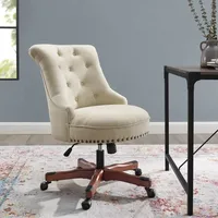 Beige Miller Tufted Office Chair
