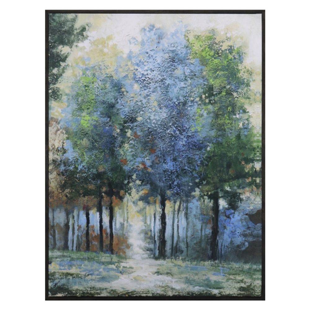 Afternoon Light Forest Framed Art Print