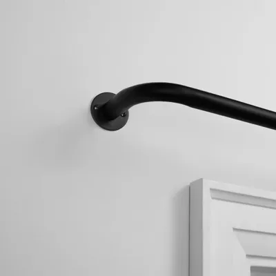 Matte Black Holden Curtain Rod, 72 in.