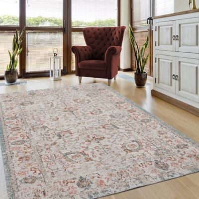 Caramel Botanical Indoor/Outdoor Area Rug, 7x9