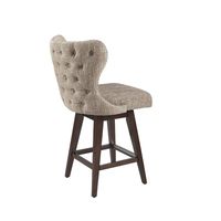 Brown Ivey High Wingback Swivel Counter Stool