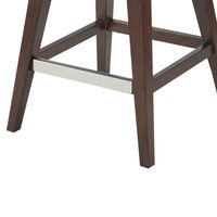 Brown Ivey High Wingback Swivel Counter Stool