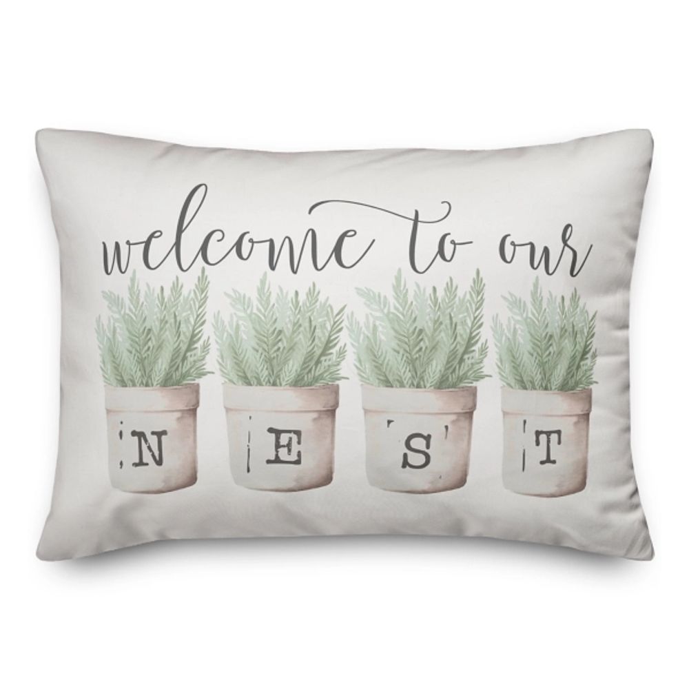 Welcome To Our Nest Pillow