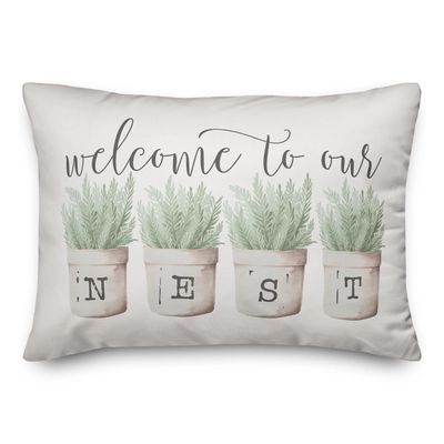 Welcome To Our Nest Pillow