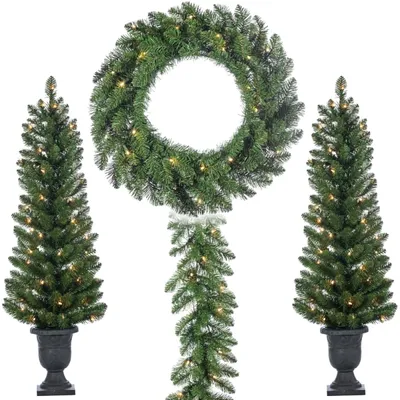 Vancouver Pine 4-pc. Floral Set