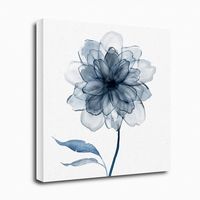 Indigo Bloom IV Giclee Canvas Art