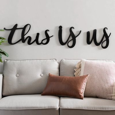 This Is Us Black Script Wall Plaques