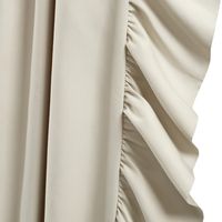 Wheat Reyna Ruffle Curtain Panel Set, 95 in.