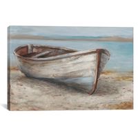 Whitewashed Boat Giclee Canvas Art Print