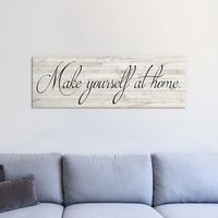 Make Yourself at Home Canvas Art Print