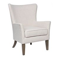 Ivory Upholstered Armchair