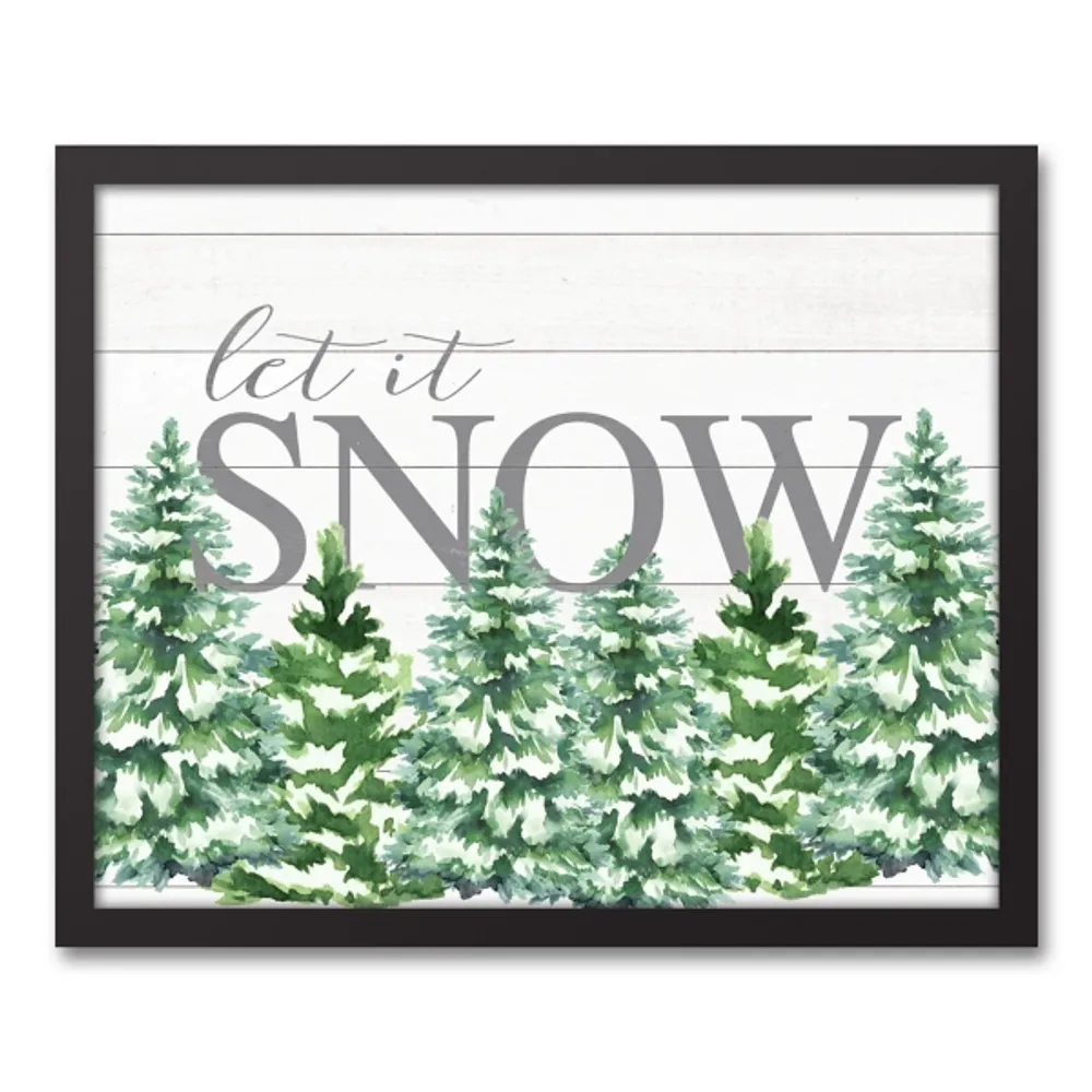 Let it Snow Framed Art Print