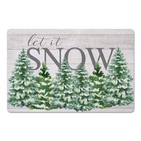 Let It Snow Indoor Floor Mat