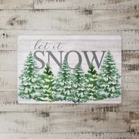 Let It Snow Indoor Floor Mat