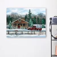 Country Christmas Canvas Art Print