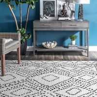 Millie Dotted Diamond Area Rug, 8x10