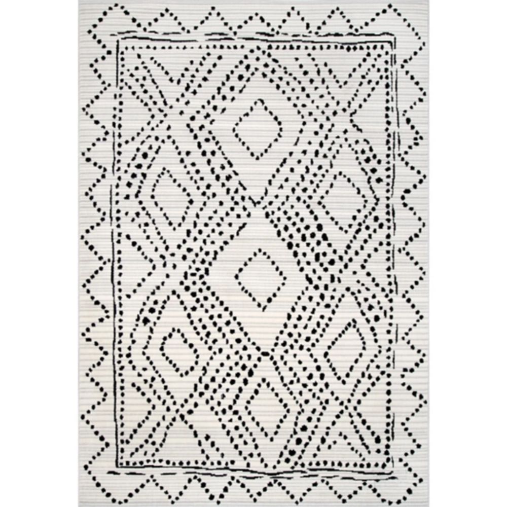 Millie Dotted Diamond Area Rug, 8x10