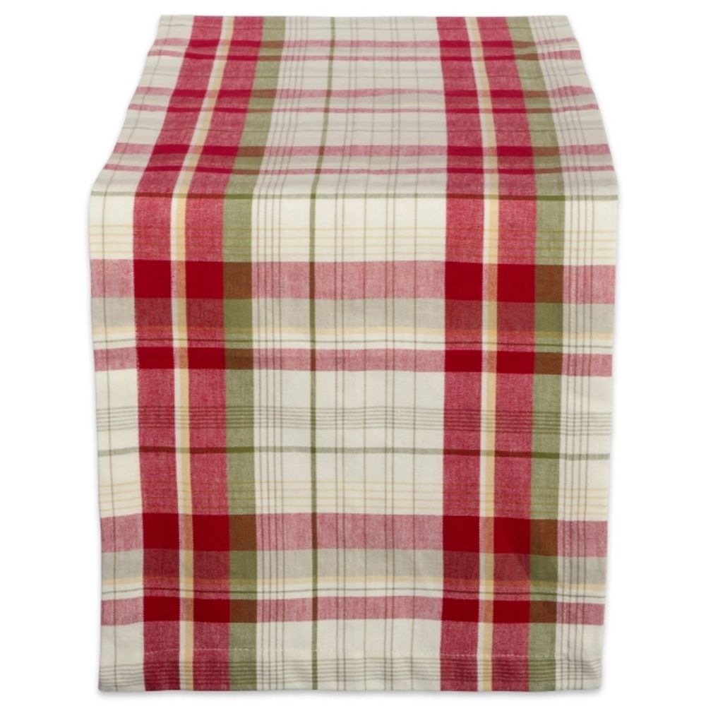 Christmas Orchard Plaid Table Runner